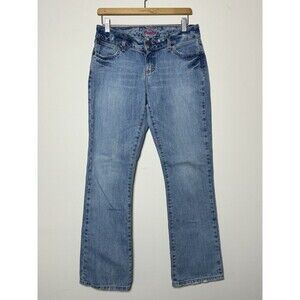 WRANGLER Pink Label Jeans 7/8x32 Vintage Y2K Bootcut Western Denim 71167 Blue